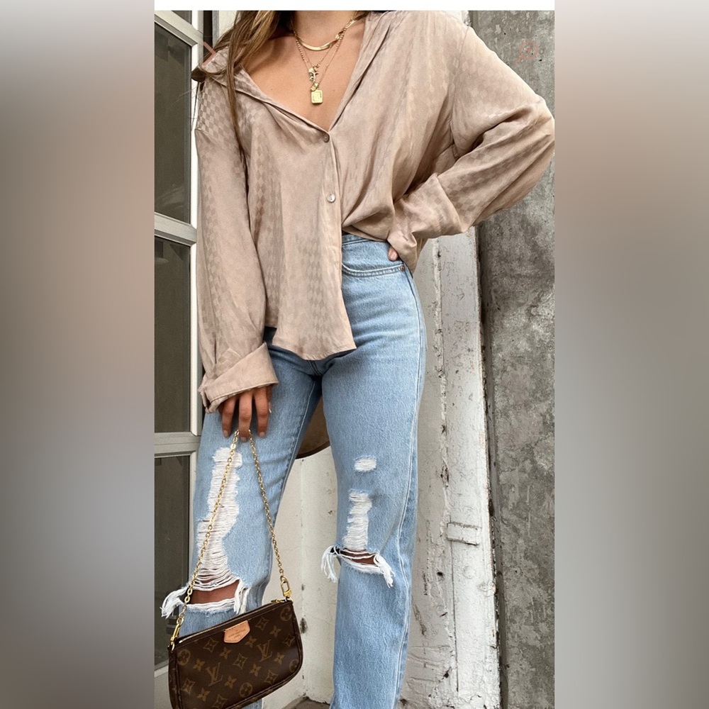 Levi's Luxor Found Out Wedgie distressed ripped jeans NWT - Picture 2 of 7